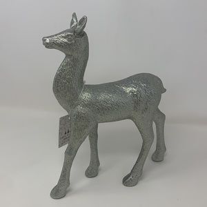 11” silver glitter Deer Christmas decoration new